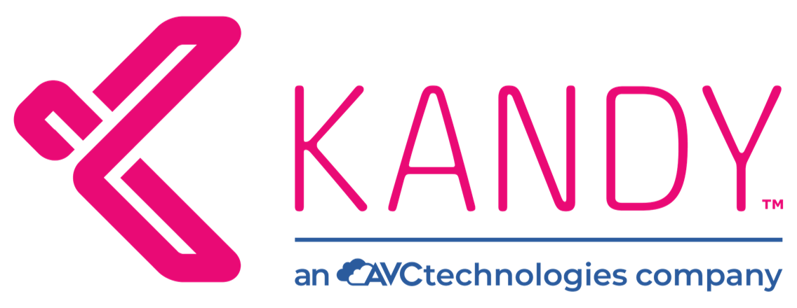 Kandy Logo AVCT pink blue line blue AVCT trim